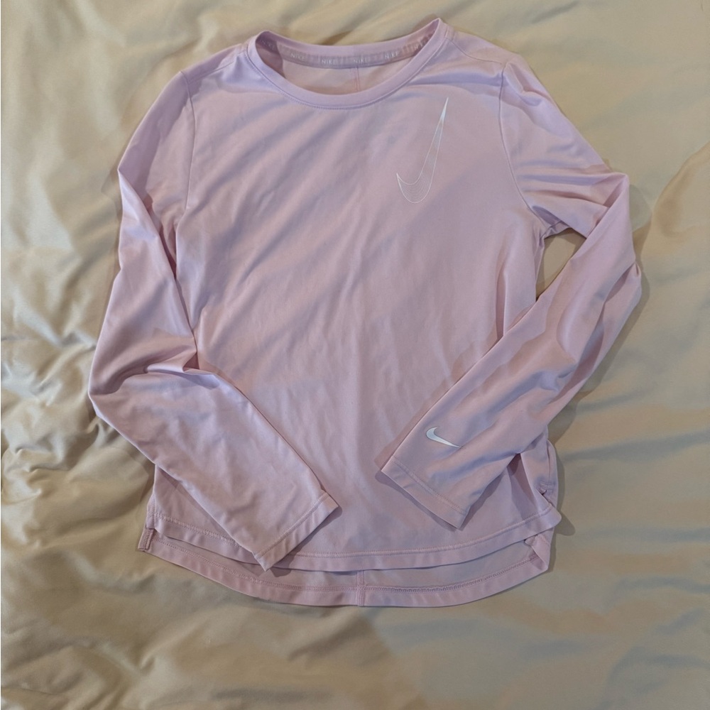 Nike Light Pink Long Sleeve Dri-Fit Shirt